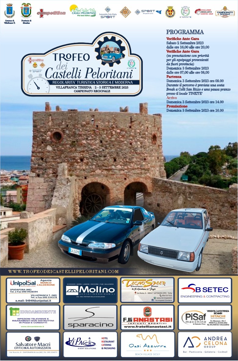Locandina Trofeo dei Castelli Peloritani
