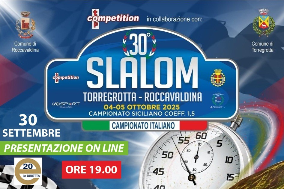 Online la presentazione del 30° Slalom Torregrotta-Roccavaldina